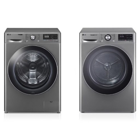 LG전자 트롬 ThinQ 세탁기 F12VVA + 건조기 RH10VTA 12kg + 10kg 방문설치 F12VVA-10VB, F12VVA-10VB, 색상, 모던 스테인리스 섬네일