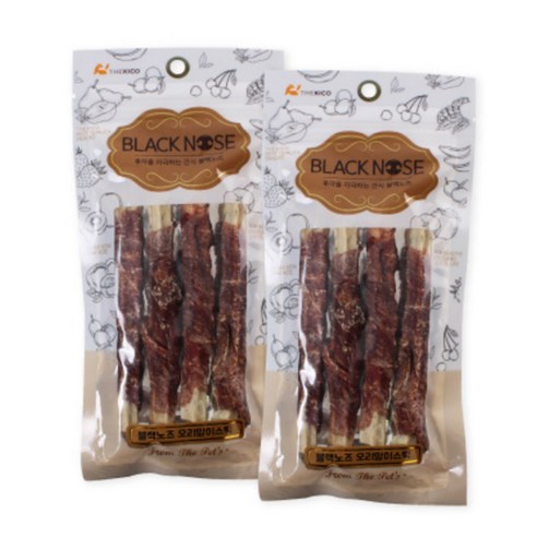 맛있게 씹고 건강하게 치석 제거, 더키코 블랙노즈 오리말이스틱!