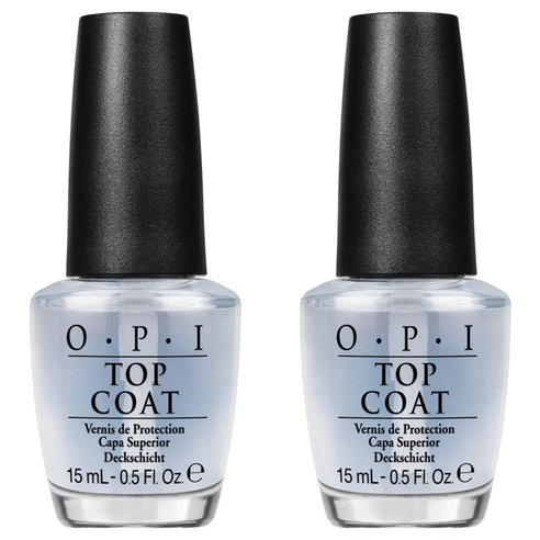 오피아이 탑코트, 투명, 15ml, 2개