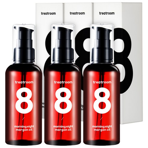 트리트룸 모닝에잇 모르간 헤어오일 아르간커넬, 100ml, 3개