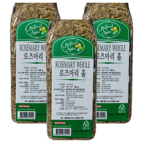 내츄럴스파이스 로즈마리 홀, 200g, 3개