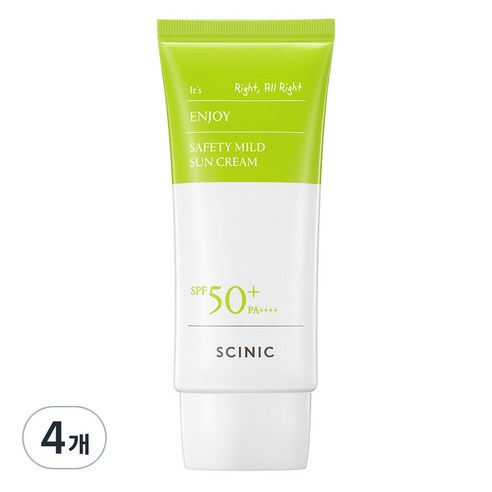 싸이닉 엔조이 세이프티 마일드 선크림, 50ml, 4개