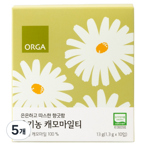 올가홀푸드 유기농 캐모마일티, 5개, 10개입, 1.3g