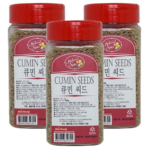내츄럴스파이스 큐민 씨드, 200g, 3개