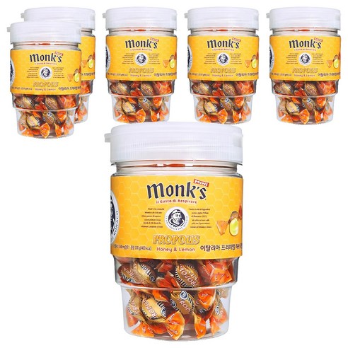 Monks 프로폴리스 캔디, 100g, 6개