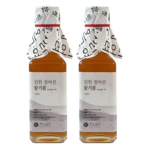 향유상회 진한 참바른 참기름, 150ml, 2개