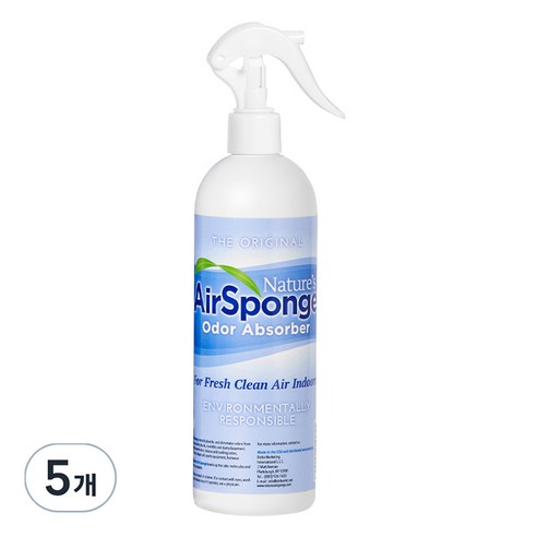 네이처스에어스펀지 스프레이 탈취제 본품, 473ml, 5개