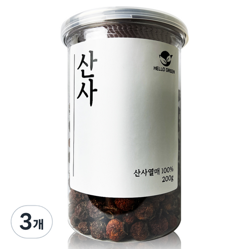 헬로우그린 국내산 산사, 200g, 3개