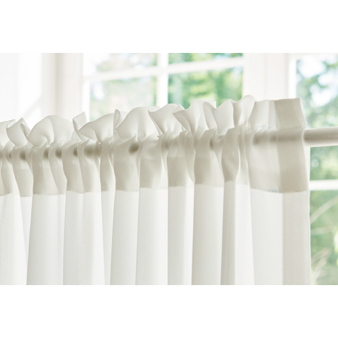 섬세한 아름다움으로 일상을 물들이는 쉬폰 프릴 가리개 커튼