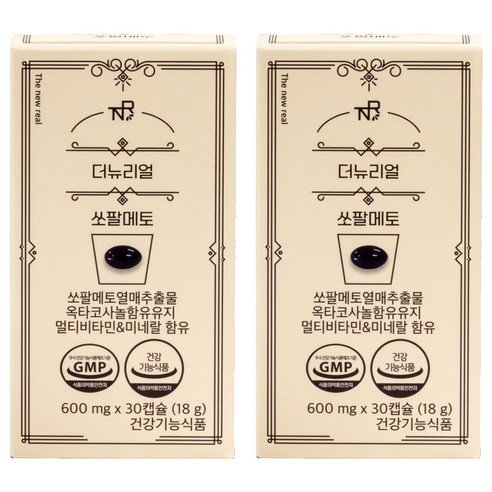 더뉴리얼 쏘팔메토 18g, 2개, 30정