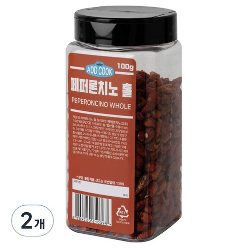 ADDCOOK 페퍼론치노 홀, 100g, 2개