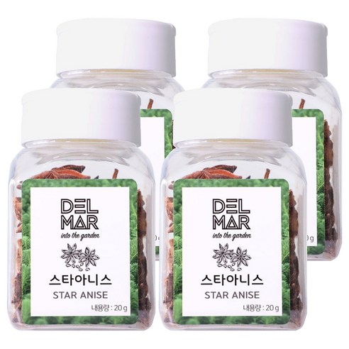 딜리셔스마켓 스타아니스홀 천연향신료, 20g, 4개