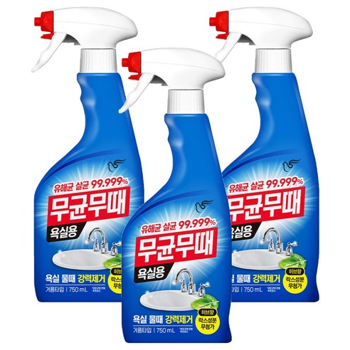 무균무때 욕실용 세정제 단품, 750ml, 3개