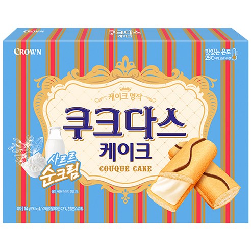 쿠크다스 케이크, 154g, 2개