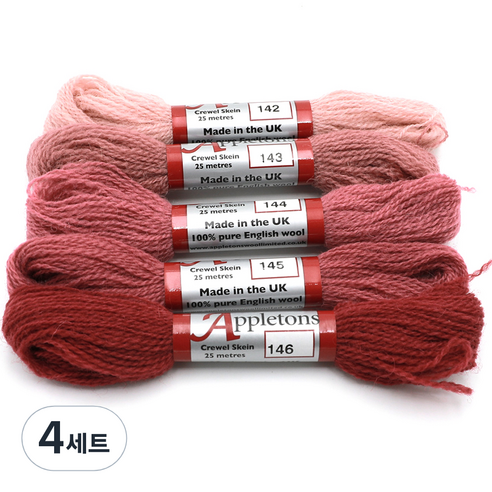 조이십자수 애플톤 울사 5종 세트, 4세트, 142, 143, 144, 145, 146