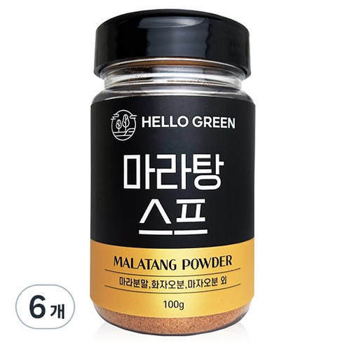 헬로우그린 마라탕 스프, 6개, 100g