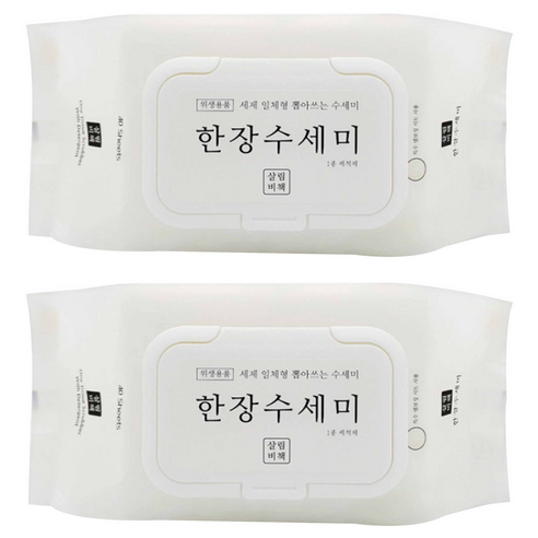 살림비책 일회용 뽑아쓰는 세제일체형 한장수세미, 40개입, 2개