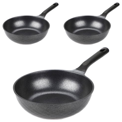 키친아트 인덕션 꼬뜨 실버 궁중팬, 30cm, 3개