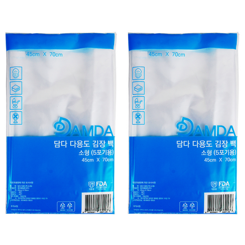 담다 다용도 김장백 PE, 소형(약5포기), 10개입, 2개