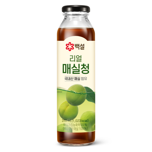 백설 리얼 매실청, 310ml, 5개