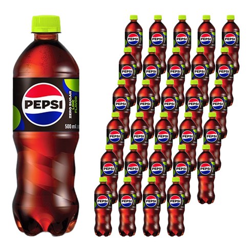 펩시 제로 슈거 라임향, 500ml, 30개
