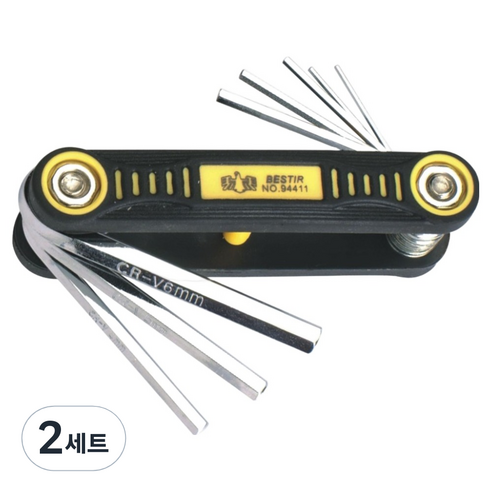 BESTIR 육각렌치 8종 세트 BST-94411, 2세트