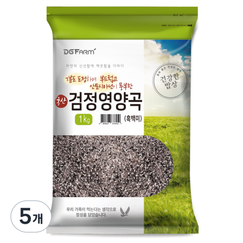 대구농산 검정영양곡, 1kg, 5개