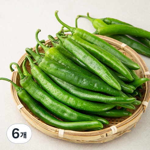 국내산 오이맛 고추, 1kg, 6개