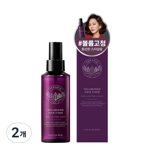 테라픽 볼류마이징 헤어픽서, 160ml, 2개
