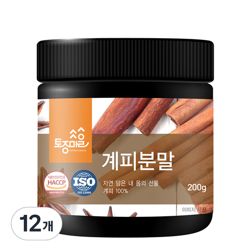 토종마을 계피 분말, 12개, 200g