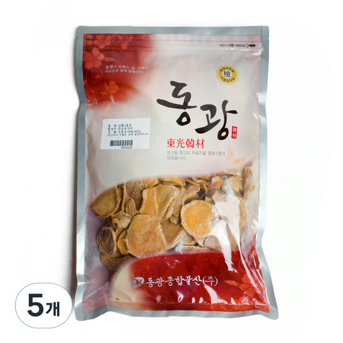 동광종합물산 강황 울금 인도네시아산, 600g, 5개