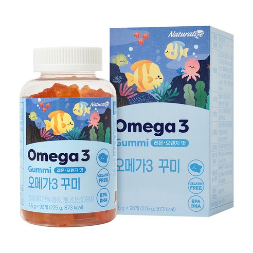 네추럴라이즈 오메가3 꾸미 90정, 225g, 2개