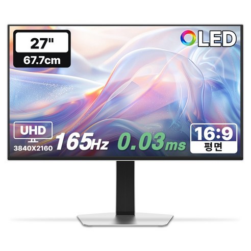 한성컴퓨터 QD-OLED UHD 165Hz 게이밍 모니터 화이트, 67.7cm, TFG27U16FLMW(일반)