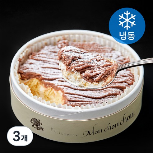 몽슈슈 떠먹는 몽블랑 (냉동), 280g, 3개
