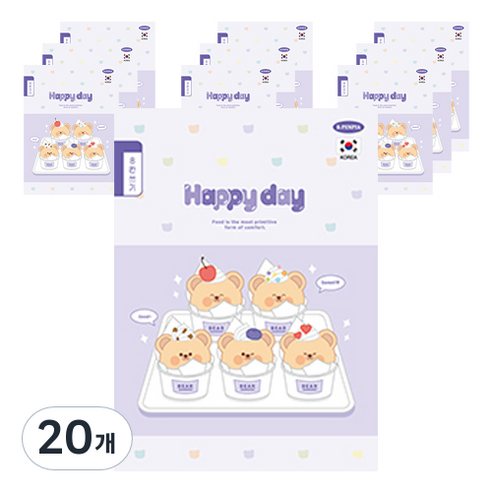 펜피아 1000 초등 8칸쓰기 제본노트, C 퍼플, 20개