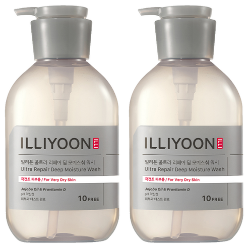 일리윤 울트라 리페어 딥 모이스춰 워시, 500ml, 2개
