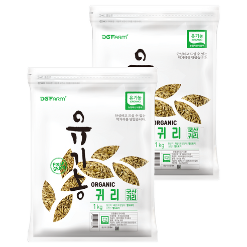대구농산 유기농 귀리, 1kg, 2개