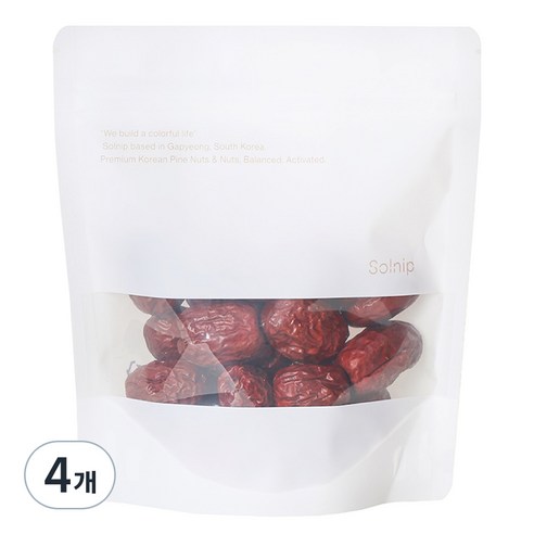 솔닙 제수용 별초 왕건대추, 4개, 150g