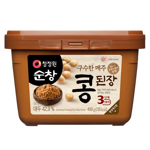 청정원순창 구수한 메주 콩된장, 450g, 1개