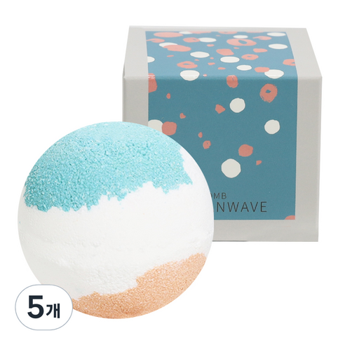 코아코스 버블앤팝 오션웨이브 배쓰밤, 200g, 5개