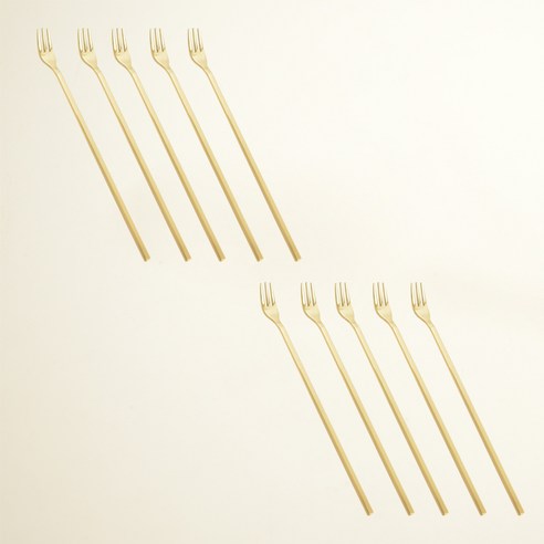 윌리브 국산 304스텐 라르고2 티타늄 커트러리 티포크 중, 10개, 단품