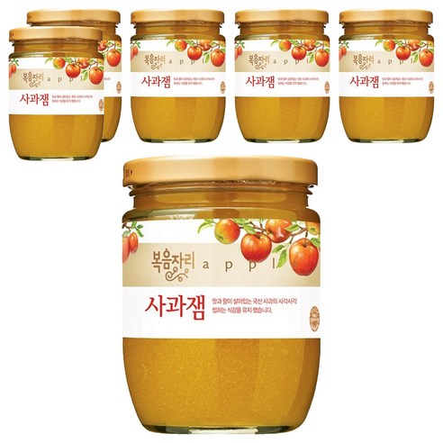 [복음자리] 과일잼(사과잼), 370g, 6개