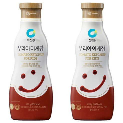 청정원 우리 아이 케찹, 620g, 2개