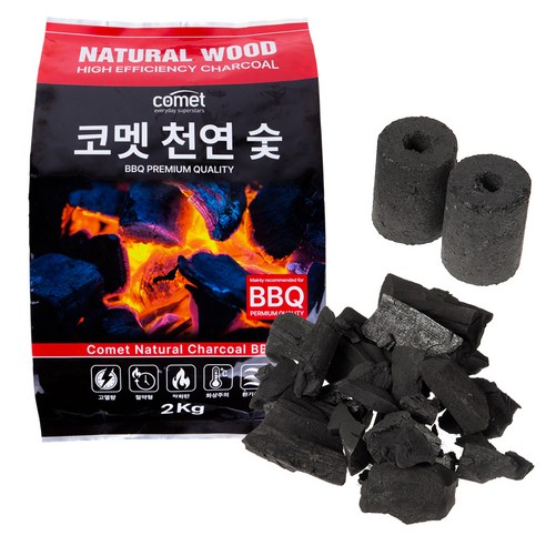 코멧 천연숯 BBQ용 2kg