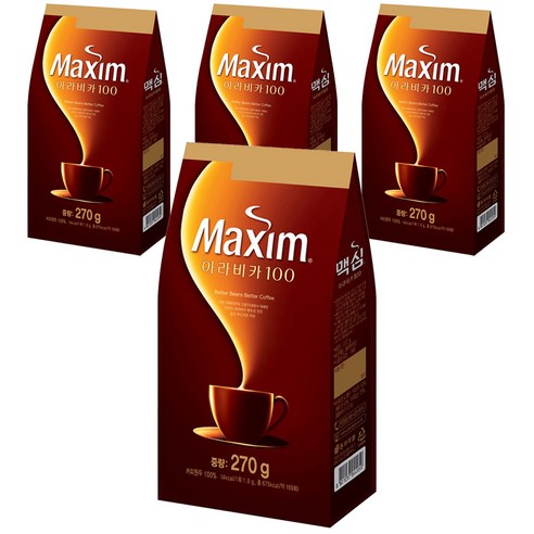 맥심 아라비카 100, 270g, 1개입, 4개