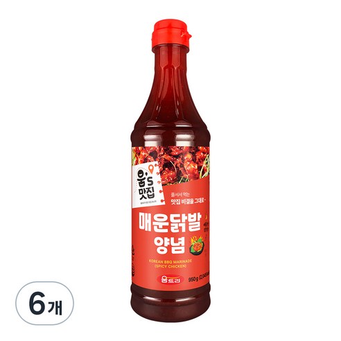 움트리 움쉐프의 매운닭발 양념, 950g, 6개