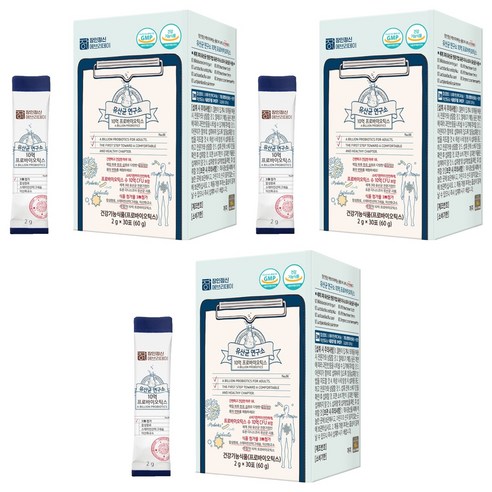 장인정신에브리데이 유산균 연구소 10억 프로바이오틱스, 30회분, 60g, 3개