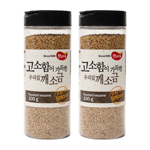 햇님마을 고소함이 가득한 우리집 깨소금, 100g, 2개
