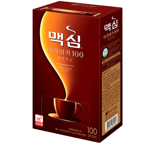 맥심 아라비카 100 커피믹스, 11.8g, 100개입, 1개
