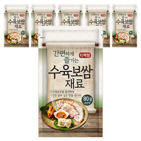 간편하게 즐기는 티백형 수육보쌈재료, 6개, 80g